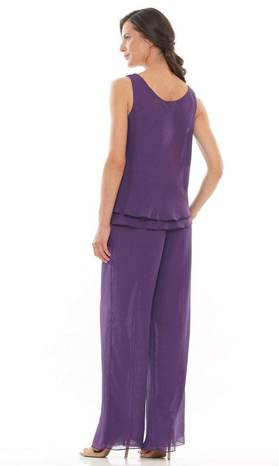 Marsoni by Colors - M304 Long Sleeves Jacket Pantsuit Mother of the Bride Dresses
