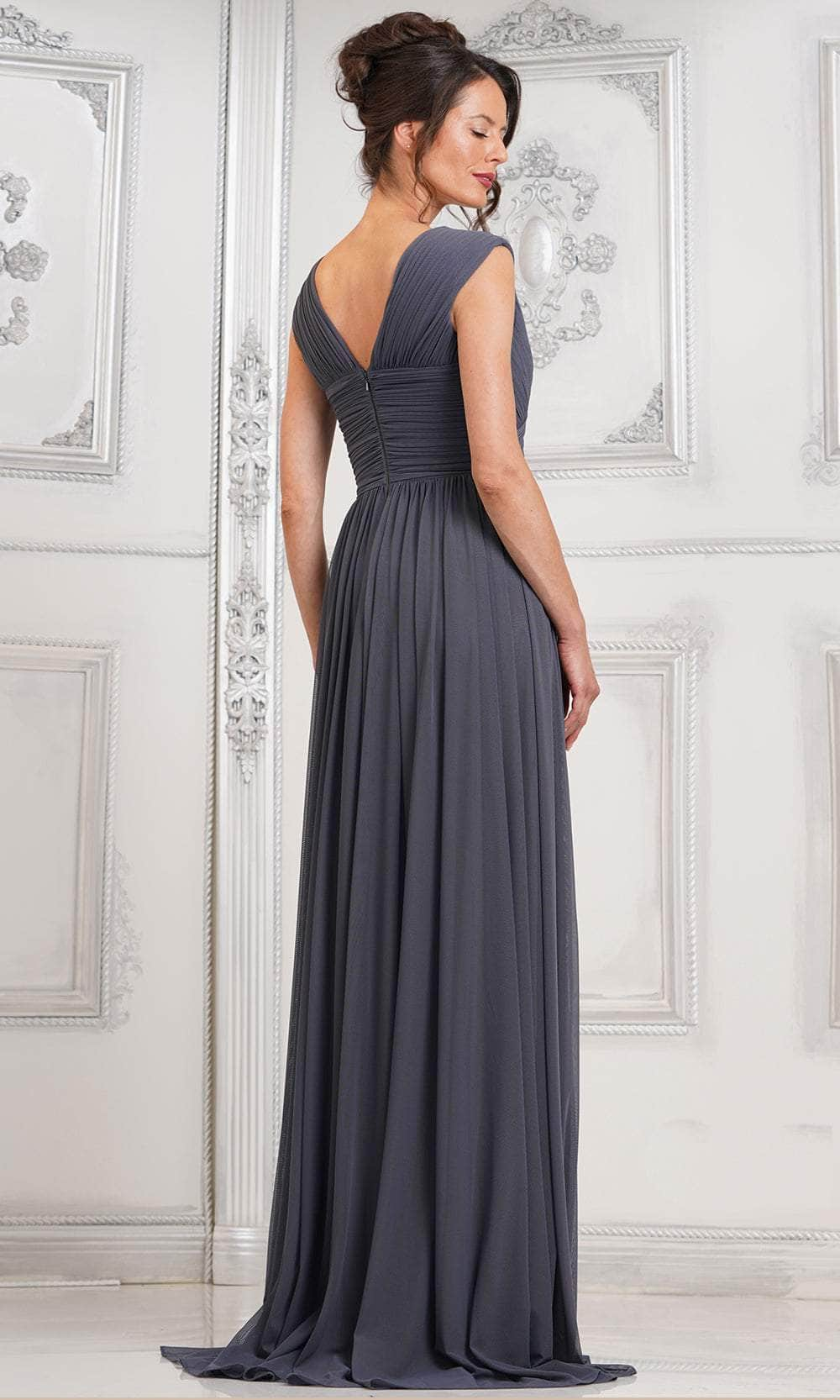 Marsoni by Colors M324 - Ruched V-Neck Evening Dress Special Occasion Dress