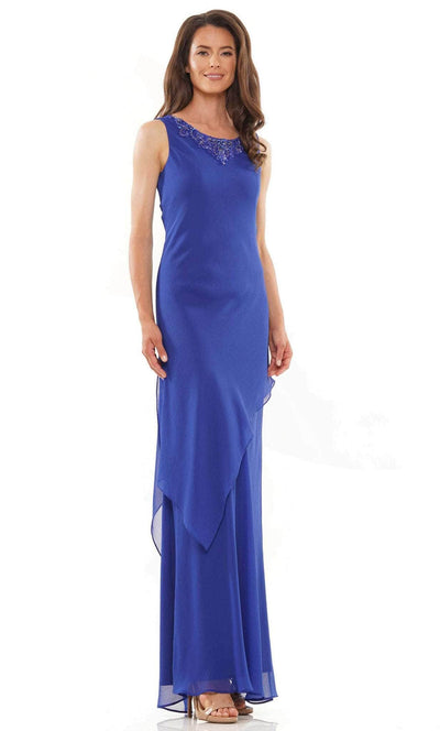 Marsoni by Colors MV1230 - Two Piece Column Formal Dress Mother of the Bride Dresses 18 / Sapphire