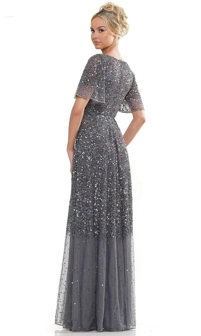 Marsoni by Colors MV1259 - Sequin V-Neck Evening Dress Special Occasion Dress