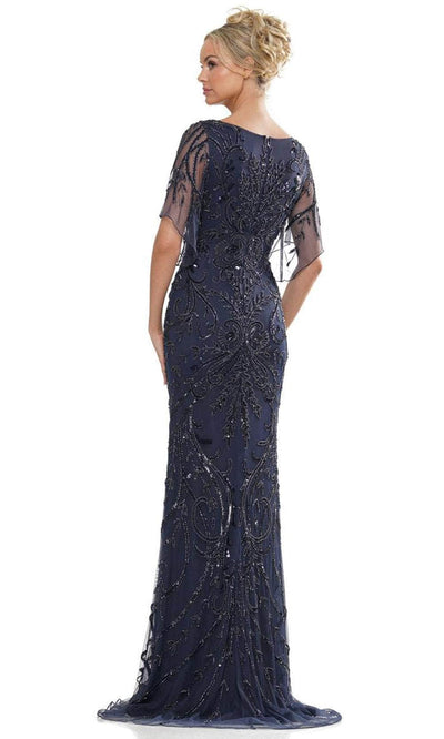 Marsoni by Colors MV1261 - Sequin Blouson Sleeve Long Dress Special Occasion Dress