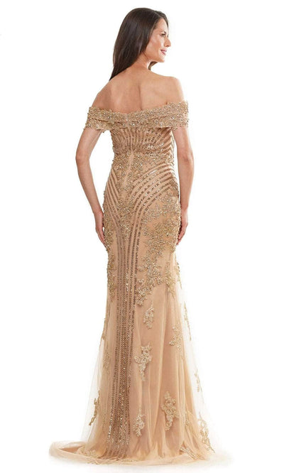 Marsoni by Colors MV1275 - Applique Ornate Evening Dress Special Occasion Dress