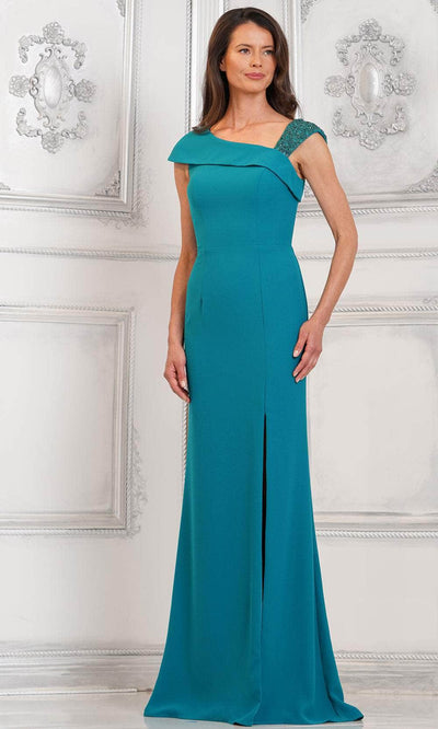 Marsoni by Colors MV1296 - Beaded Strap Crepe Formal Gown Special Occasion Dress