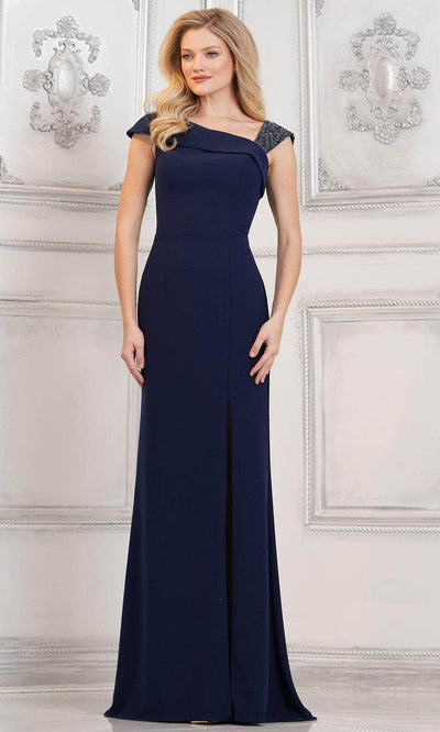 Marsoni by Colors MV1296 - Beaded Strap Crepe Formal Gown Special Occasion Dress