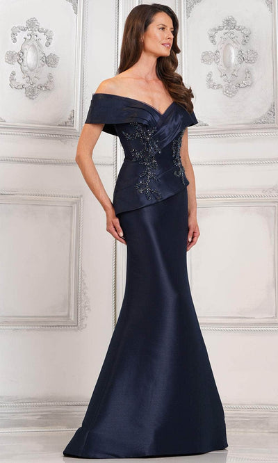 Marsoni by Colors MV1312 - Peplum Beaded Formal Gown Mother of the Bride Dresses