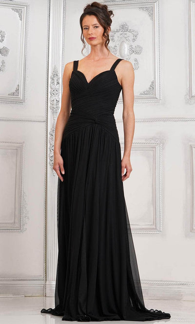 Marsoni by Colors MV1316 - Sweetheart A-Line Evening Dress Special Occasion Dresses Dresses 6 / Black