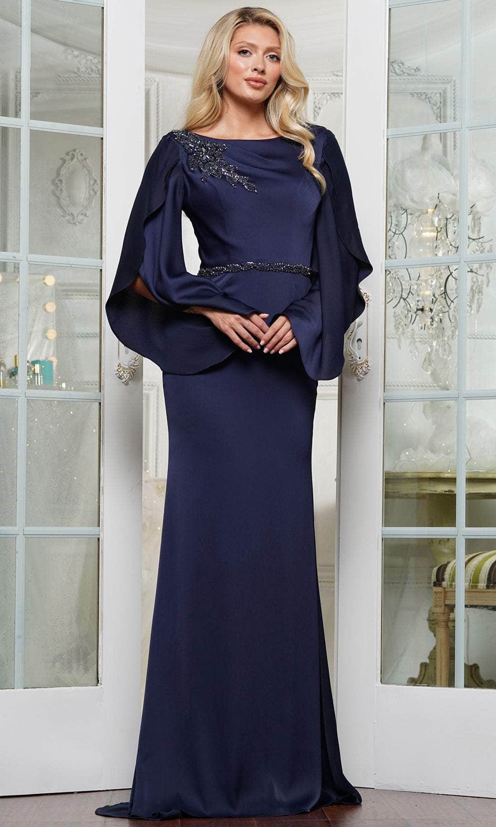 Marsoni by Colors MV1348 - Crystal and Beaded Embellished Evening Gown Mother of the Bride Dresses