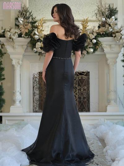 Marsoni by Colors MV1353 - Beaded Waist Sheath Gown Mother of the Bride Dresses