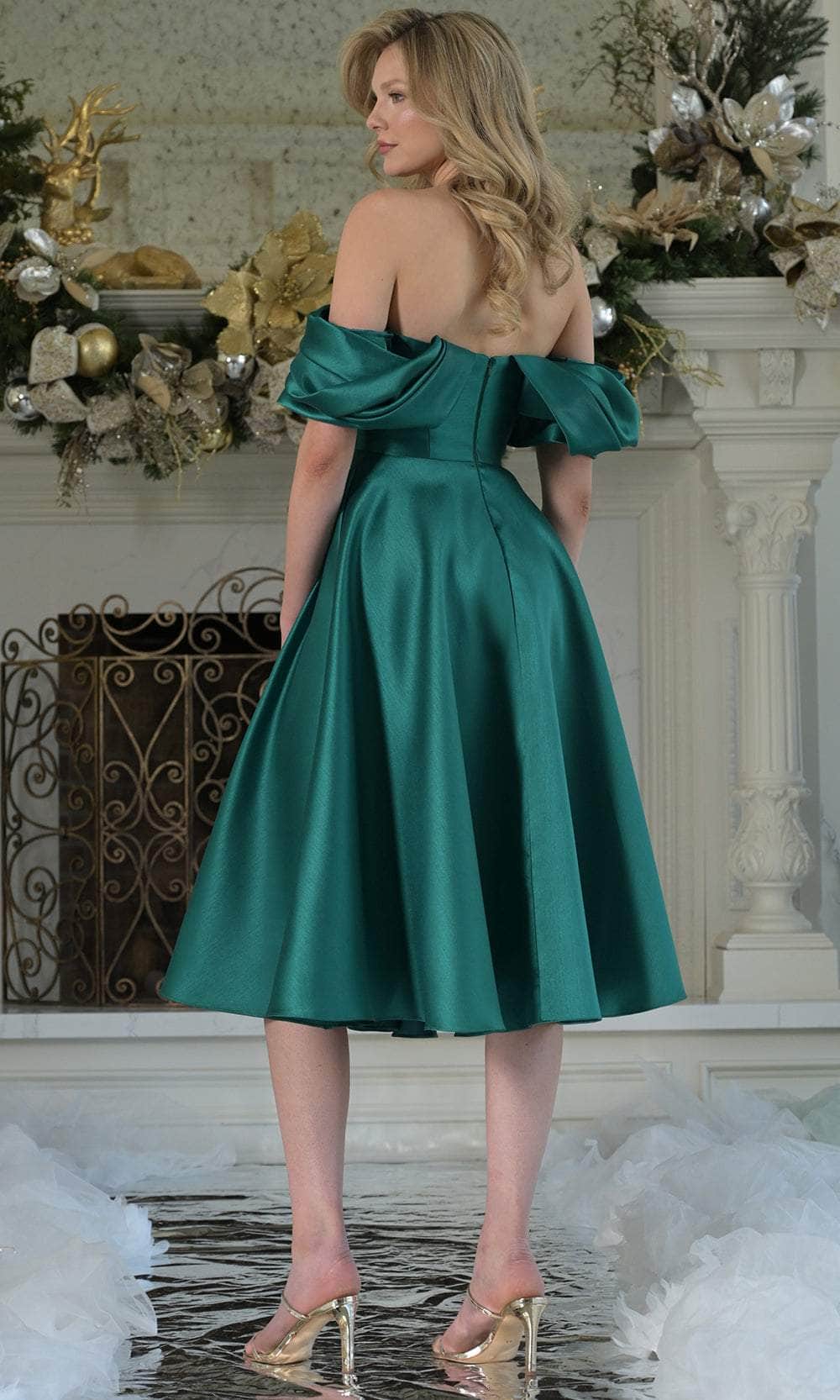 Marsoni MV1369 A Line Midi Length Formal Cocktail Dress - Fuchsia / 6 Marsoni MV1369 A Line Midi Length Formal Cocktail Dress - Fuchsia / 6