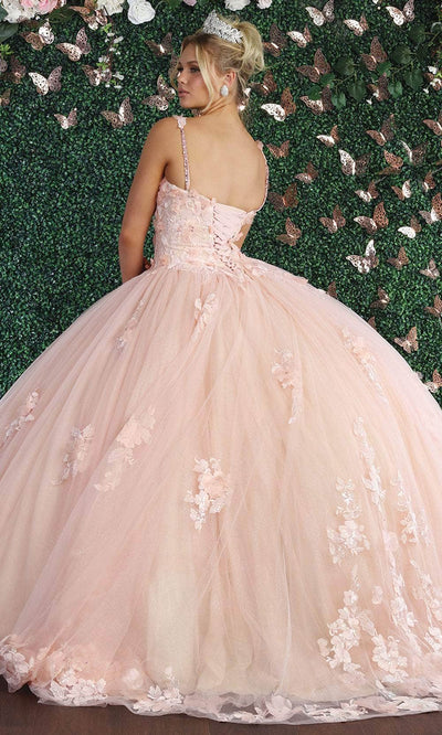 May Queen LK159 - Floral Appliqued Sweetheart Ballgown Ball Gowns