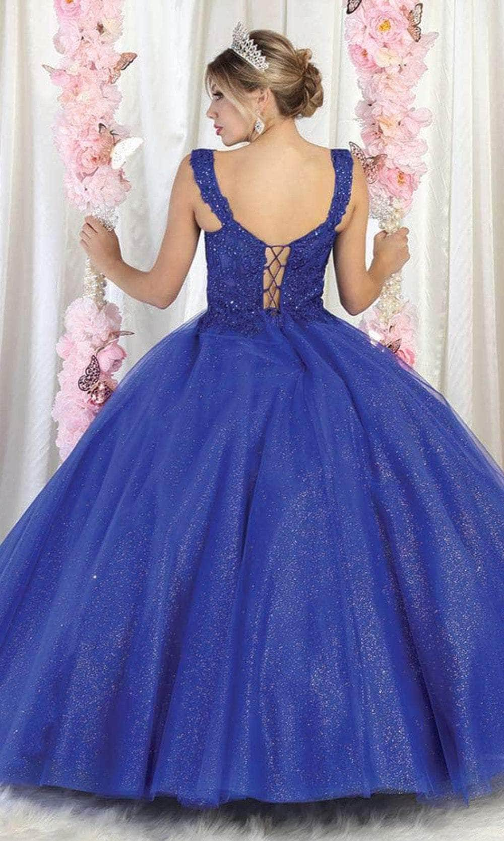 May Queen LK194 - Embroidered Sweetheart Ballgown Quinceanera Dresses 