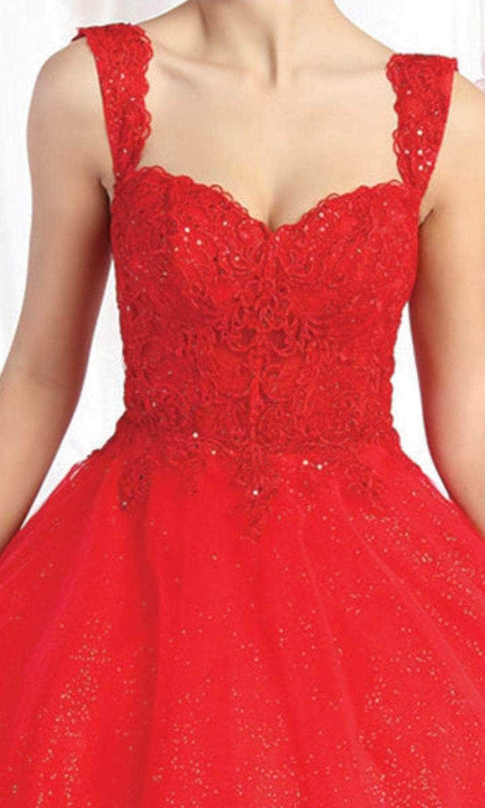 May Queen LK194 - Embroidered Sweetheart Ballgown Quinceanera Dresses 