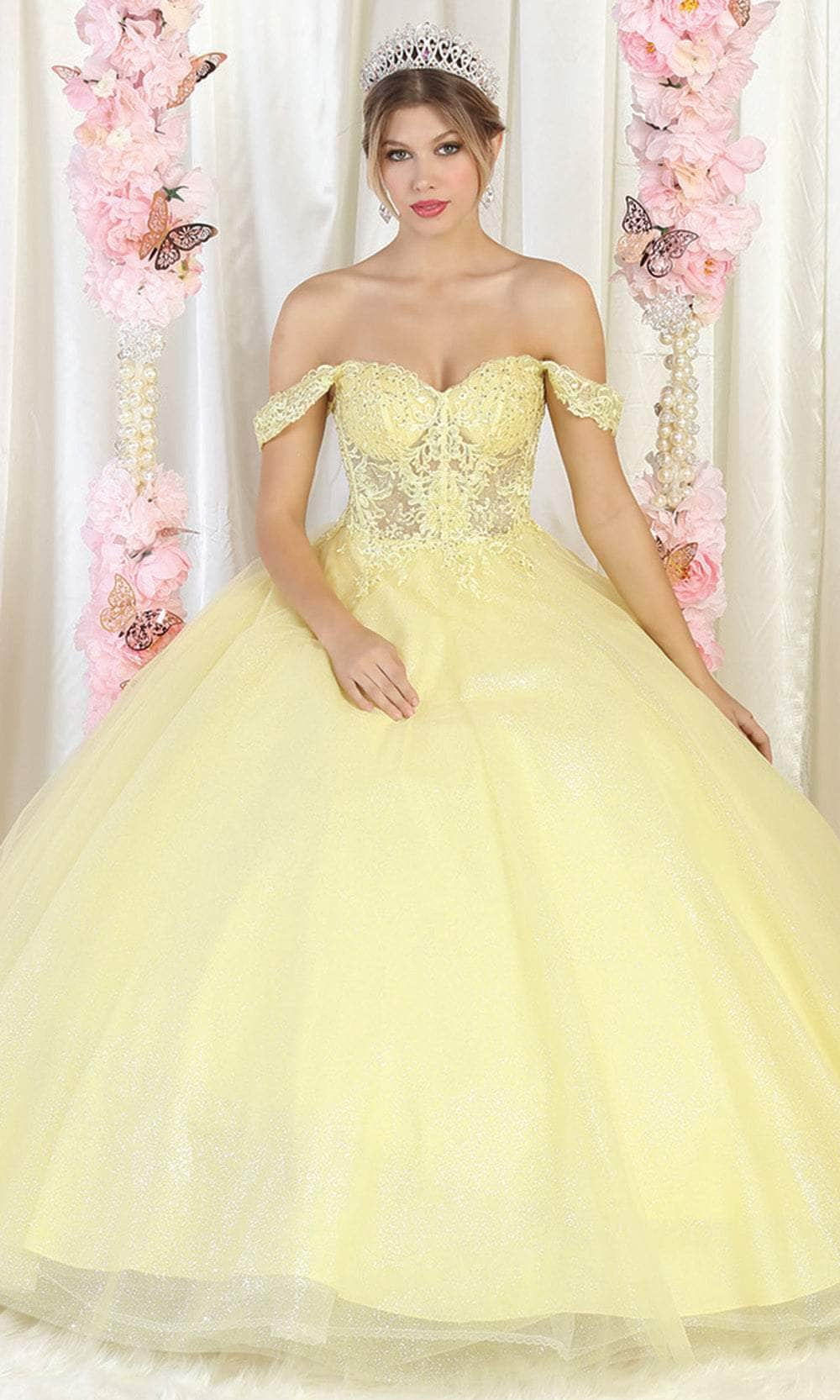 May Queen LK194 - Embroidered Sweetheart Ballgown Quinceanera Dresses 