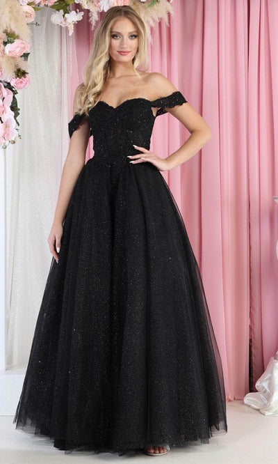 May Queen LK194 - Embroidered Sweetheart Ballgown Quinceanera Dresses 4 / Black