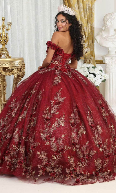 May Queen LK215 - Floral Applique Ballgown Quinceanera Dresses 