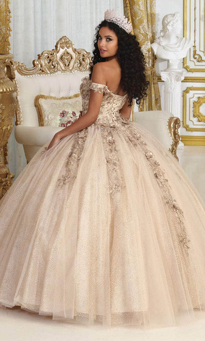 May Queen LK222 - Floral Off Shoulder Ballgown Quinceanera Dresses 