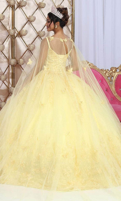 May Queen LK226 - Embroidered V-Neck Ballgown Quinceanera Dresses 
