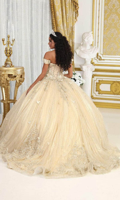 May Queen LK232 - Butterfly Applique Ballgown Quinceanera Dresses 