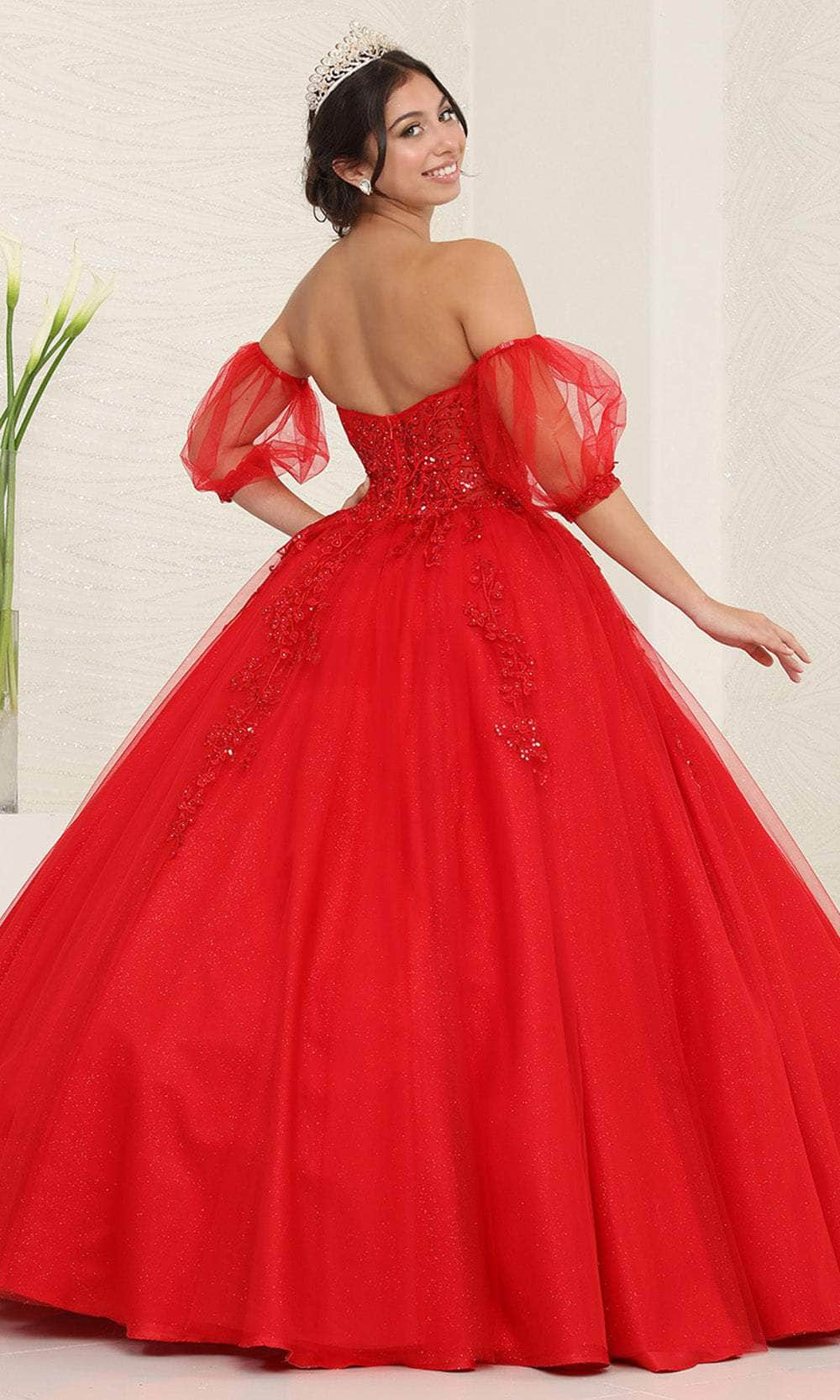 May Queen LK237 - Illusion Corset Ballgown Quinceanera Dresses 