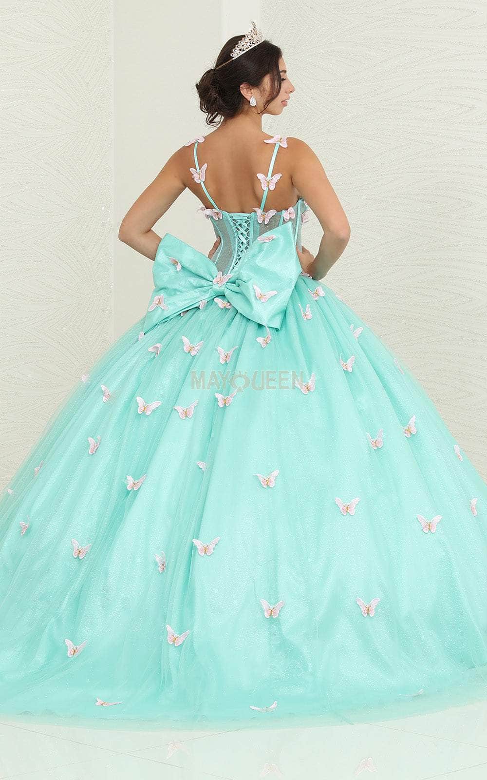 May Queen LK239 - Butterfly Applique Ballgown Special Occasion Dresses