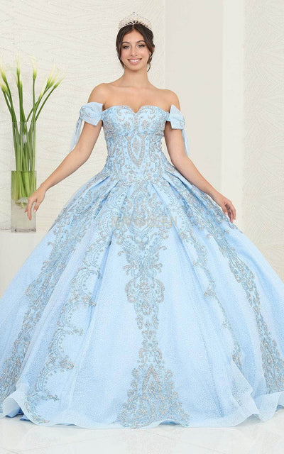 May Queen LK241 - Glitter Ornate Ballgown Special Occasion Dresses