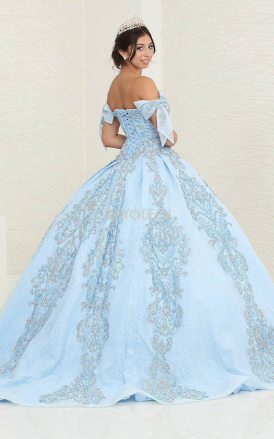 May Queen LK241 - Glitter Ornate Ballgown Special Occasion Dresses