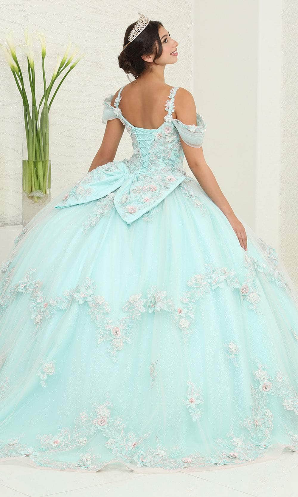 May Queen LK258 - Cold Shoulder Ballgown Special Occasion Dresses