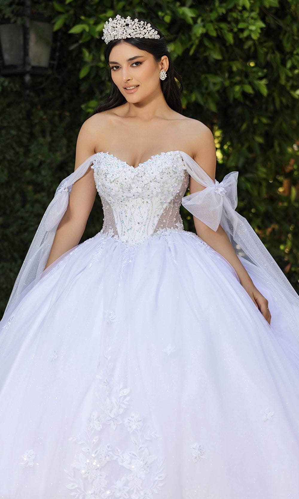 May Queen LK263 - Bow Basque Ballgown Quinceanera Dresses