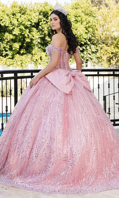 May Queen LK264 - Off-Shoulder Embellished Ballgown Quinceanera Dresses
