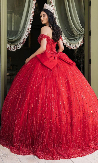 May Queen LK264 - Off-Shoulder Embellished Ballgown Quinceanera Dresses
