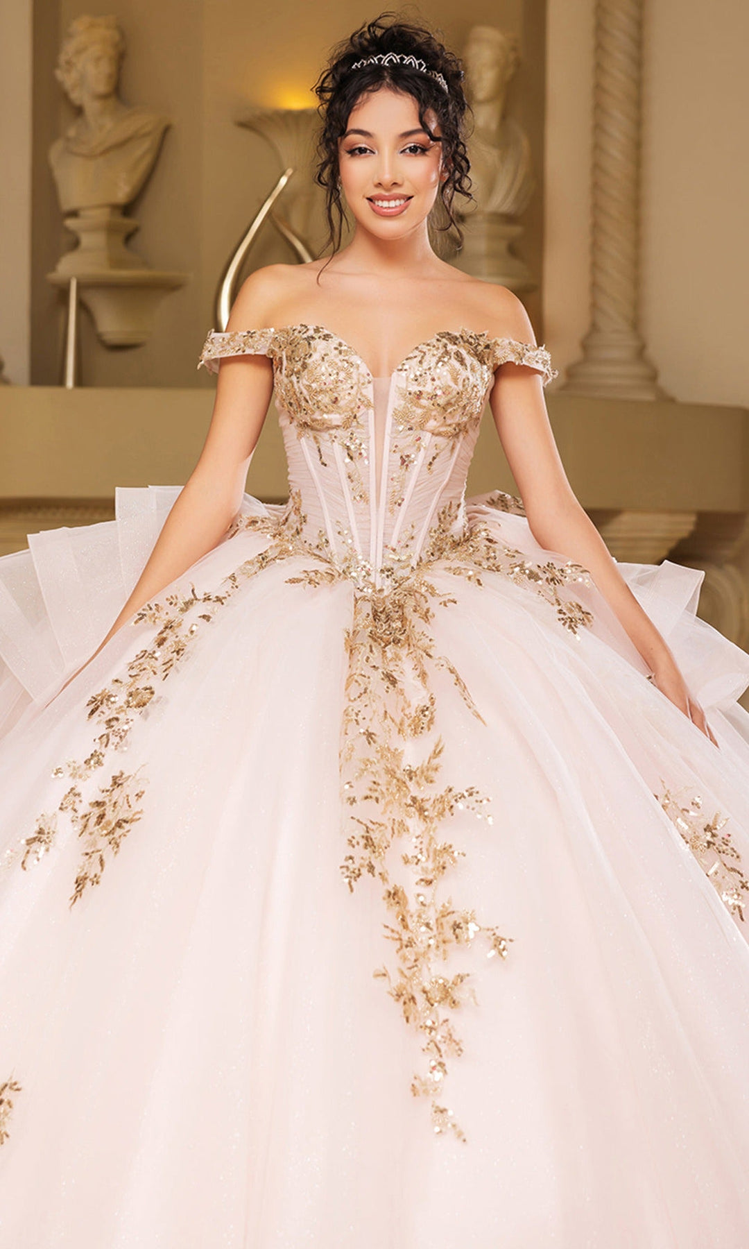 May Queen LK272 Off Shoulder Ball Gown