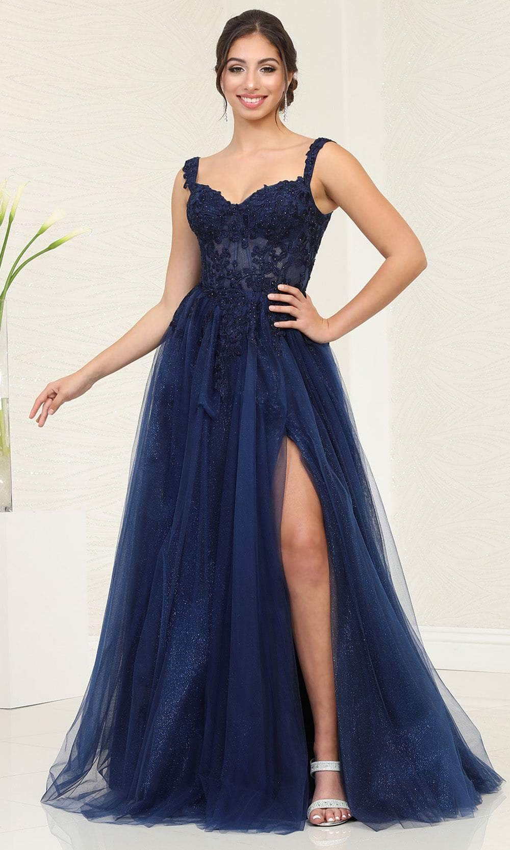 May Queen MQ2053 - Sweetheart Embellished Prom Gown Prom Dresses