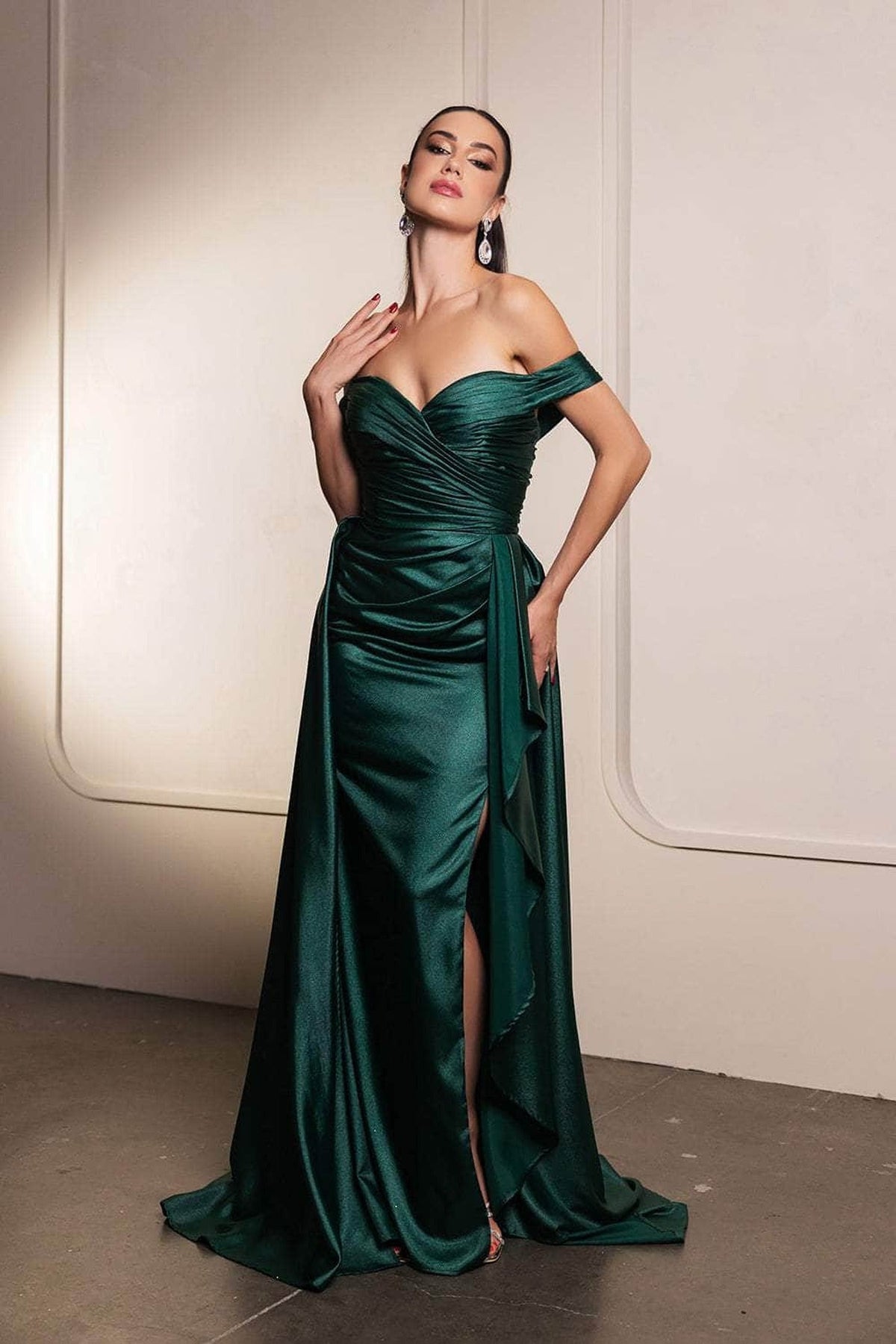 May Queen MQ2056 Off Shoulder  Dress