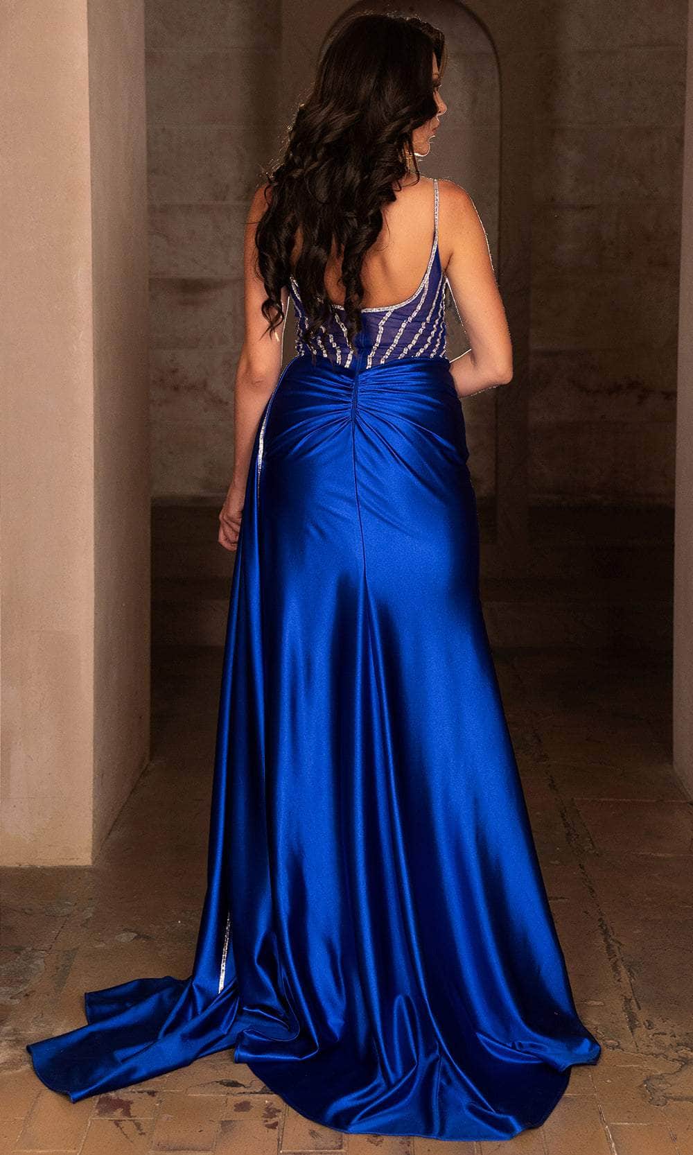 May Queen MQ2113 - Sweetheart High Slit Evening Dress Evening Dresses