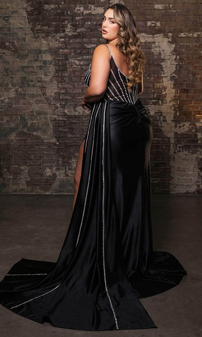 May Queen MQ2113 - Sweetheart High Slit Evening Dress Evening Dresses