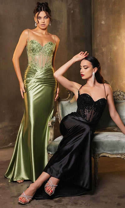 May Queen MQ2139 - Floral Sheath Evening Dress Prom Dresses