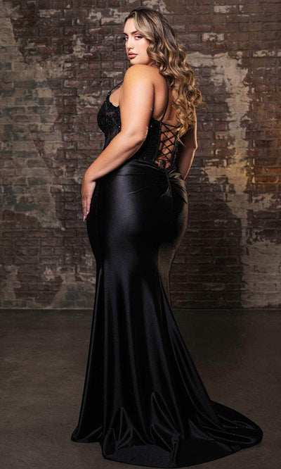 May Queen MQ2139 - Floral Sheath Evening Dress Prom Dresses