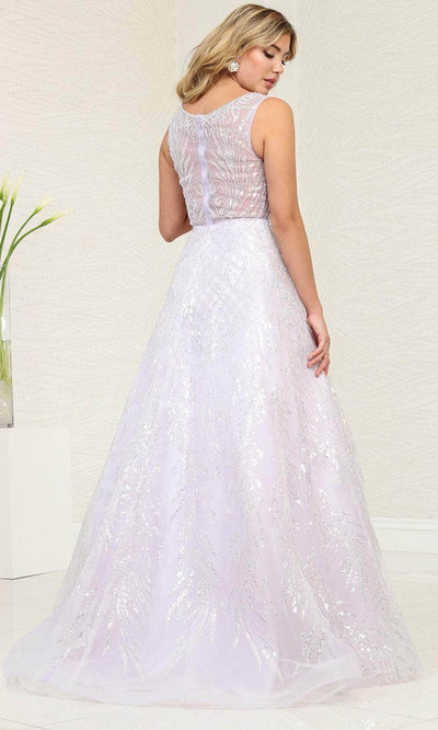 May Queen RQ8081 - Sequin A-Line Prom Gown Evening Dresses