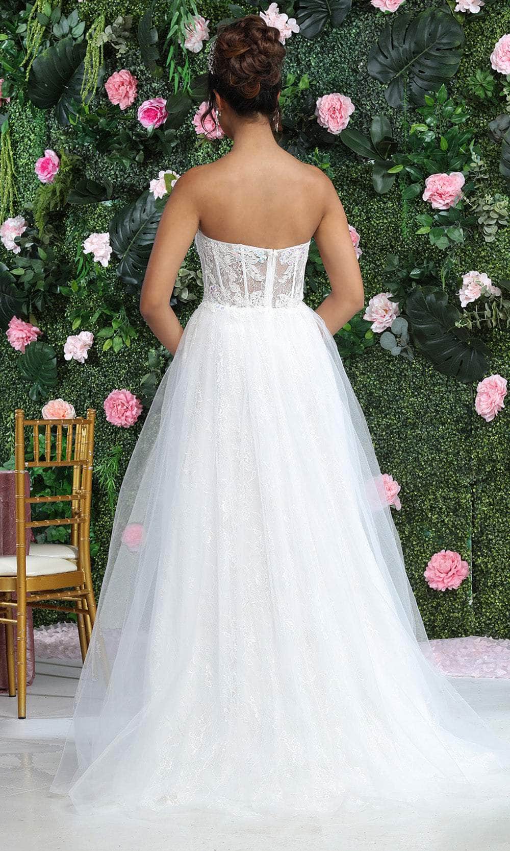 white sheer prom dress White Mermaid Crystals V-neck Cutout Long Train Prom Dress