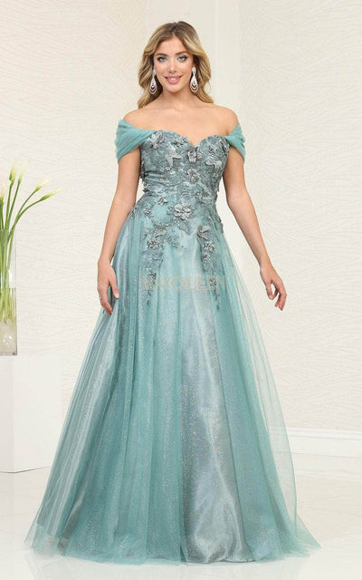 May Queen RQ8109 - Sweetheart A-Line Prom Gown Prom Dresses 4 / Sage