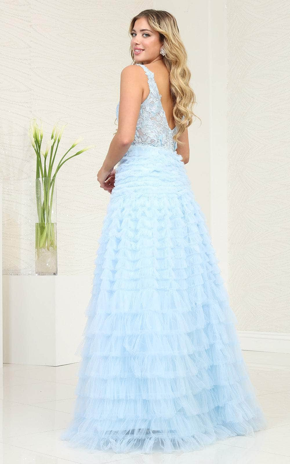 May Queen RQ8123 - Applique A-Line Prom Dress Special Occasion Dresses