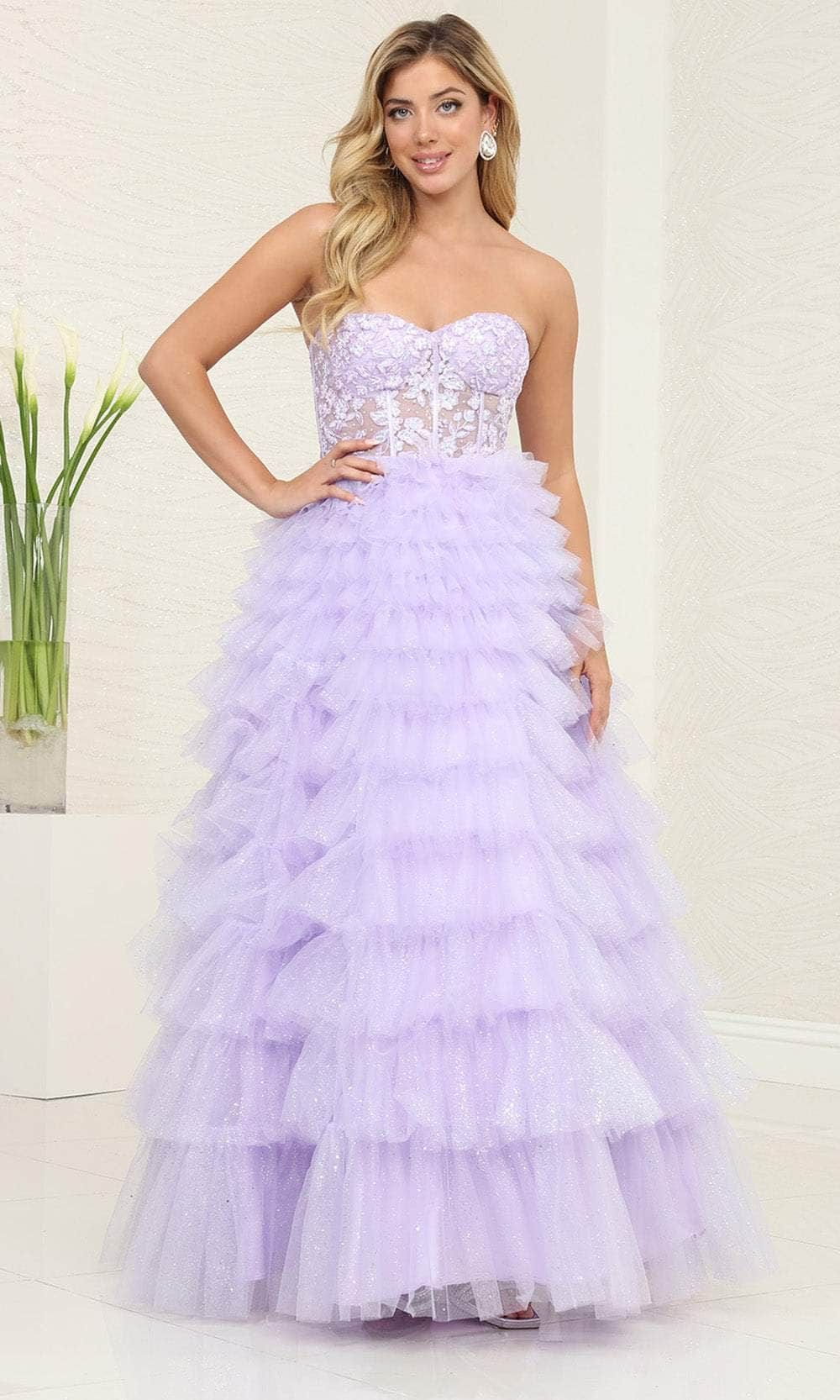 May Queen RQ8124 - Sweetheart Corset Prom Dress Special Occasion Dresses