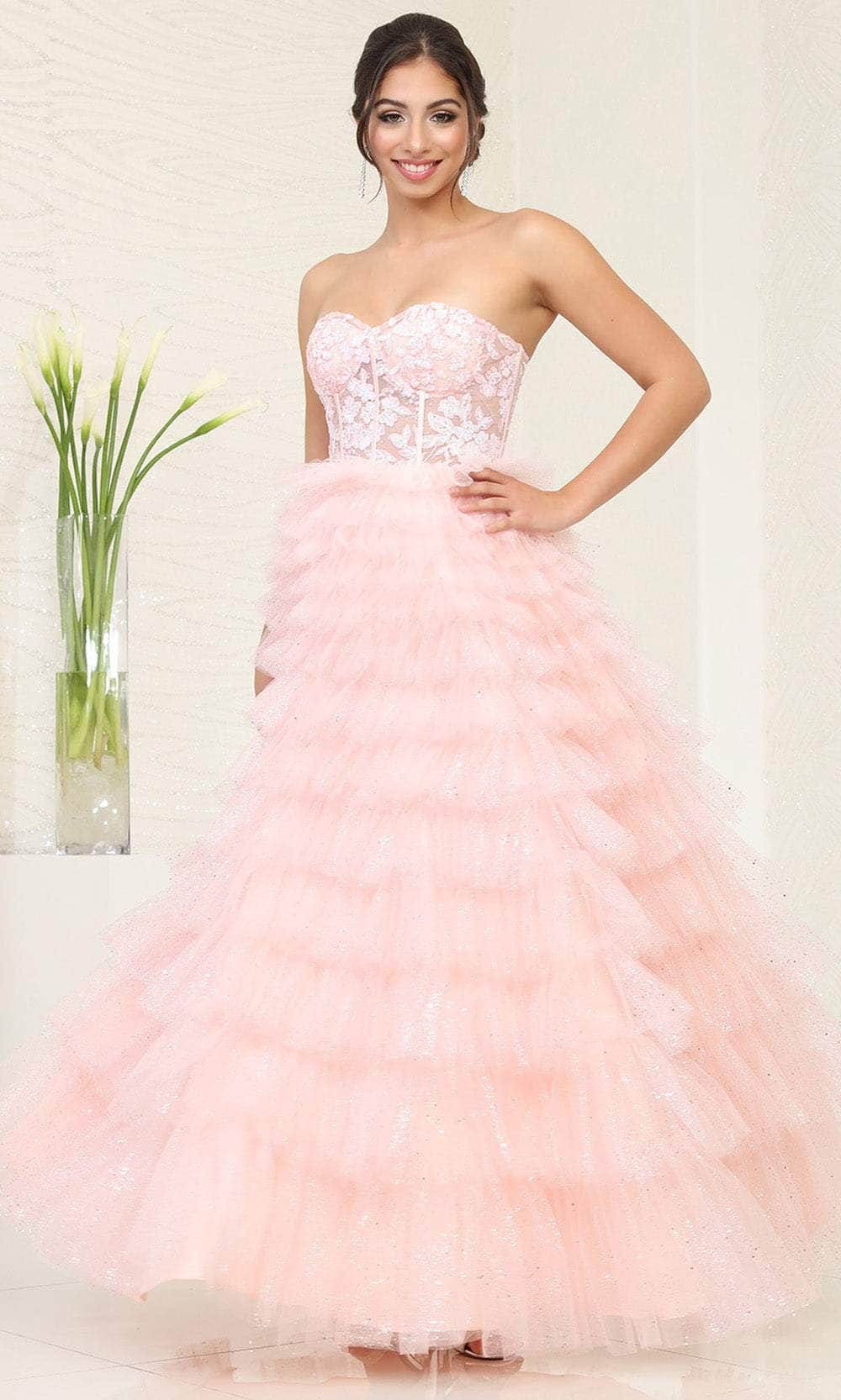 May Queen RQ8124 - Sweetheart Corset Prom Dress Special Occasion Dresses