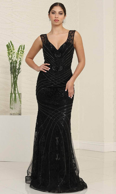 May Queen RQ8130 - Embellished Mermaid Prom Dress Special Occasion Dresses