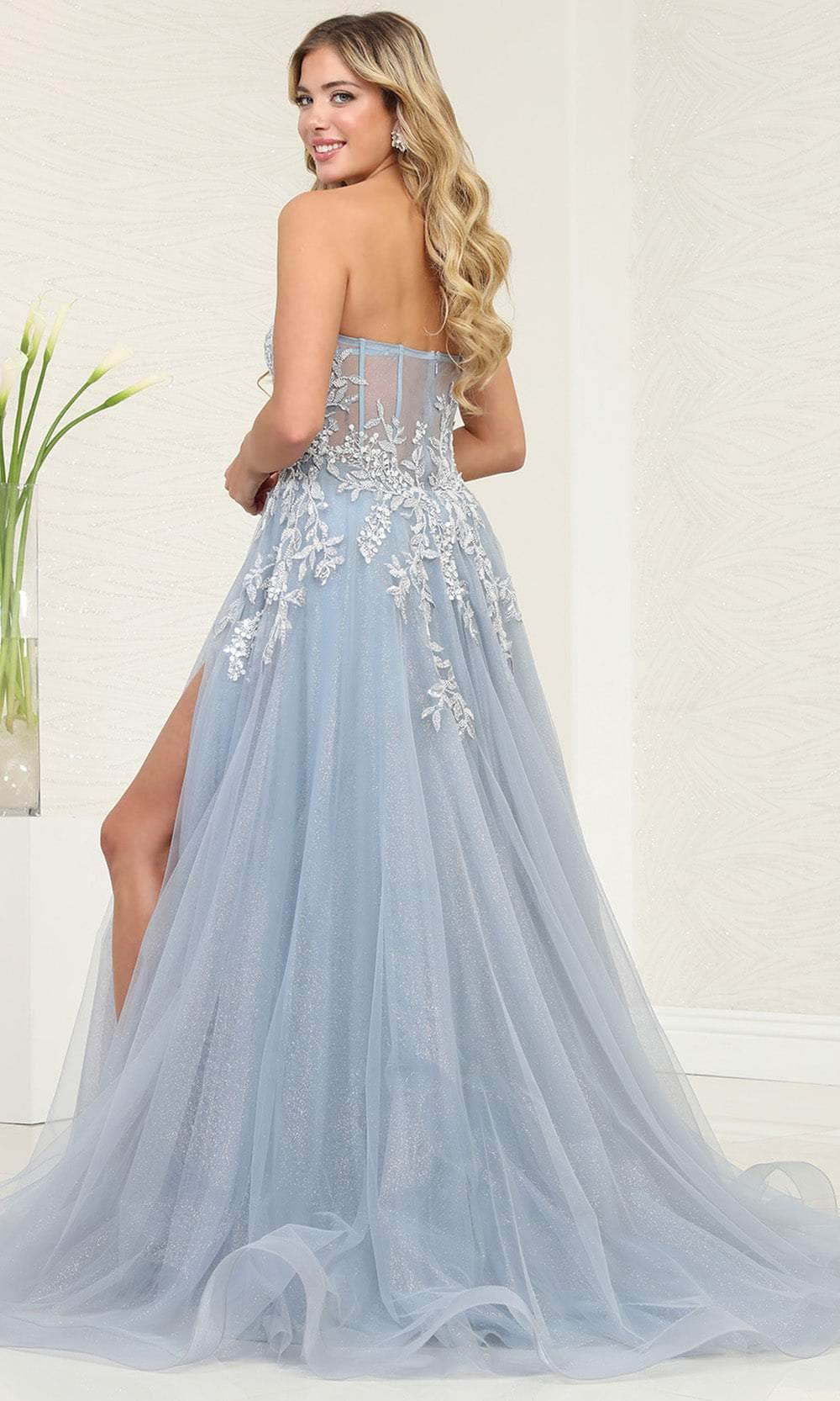 May Queen RQ8135 - Strapless Corset Prom Dress Special Occasion Dresses