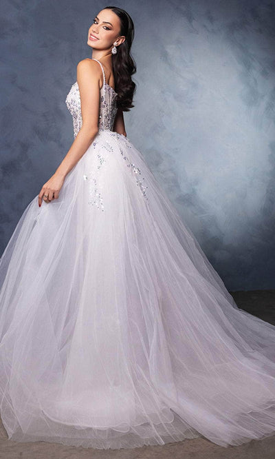 May Queen RQ8146 - Embellished Sleeveless Prom Gown Prom Dresses