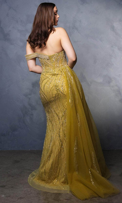 May Queen RQ8178 - Beaded Off-Shoulder Prom Gown Prom Dresses