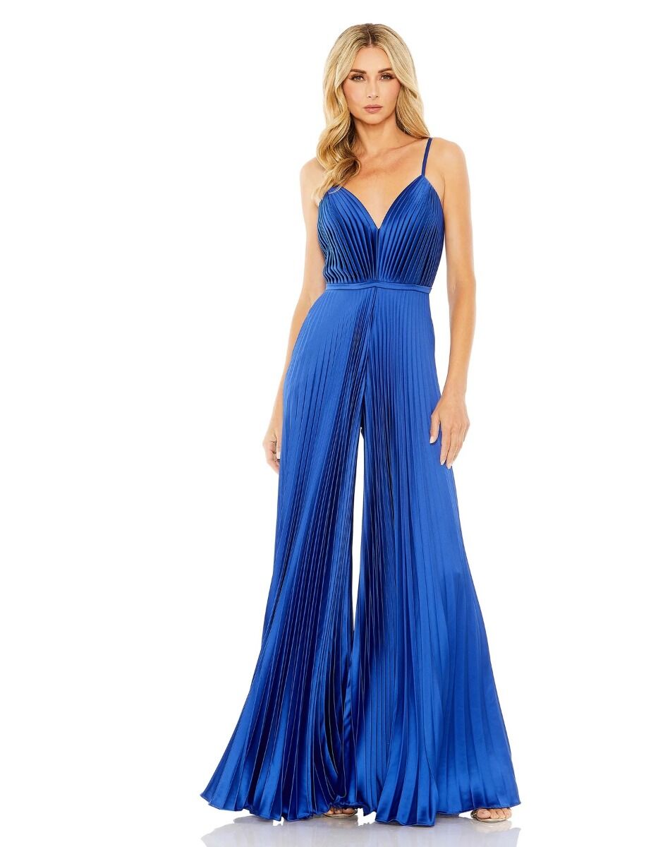 Ieena Duggal 26319I - Plunging Sweetheart Jumpsuit