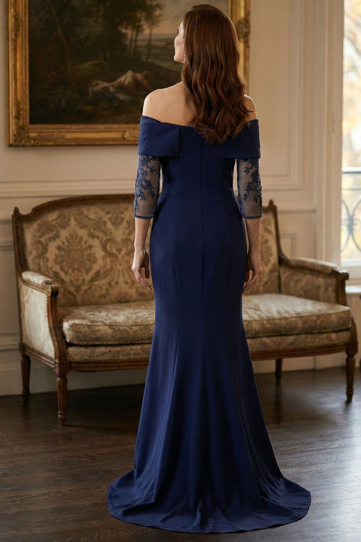 MGNY By Mori Lee 2070040 - Illusion Sleeve Embroidered Evening Gown