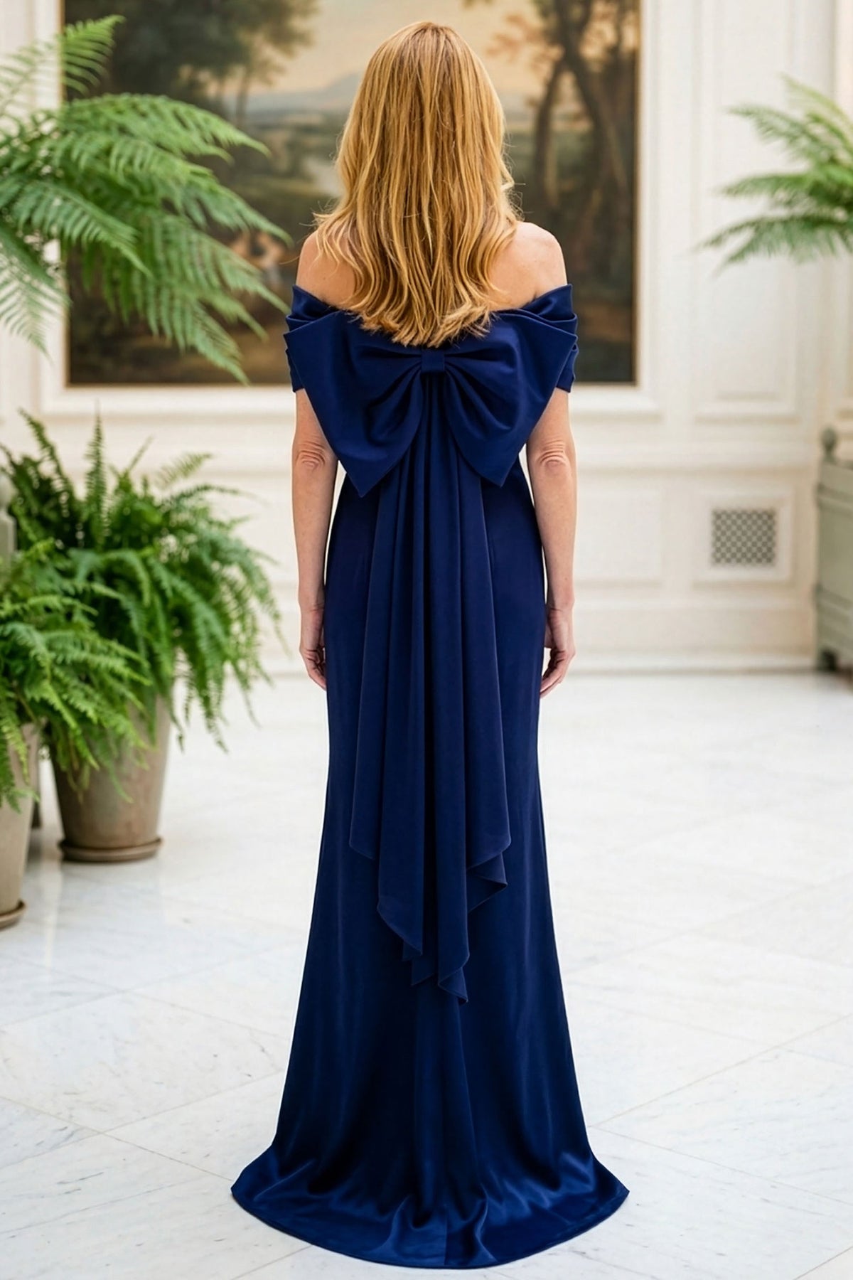 MGNY By Mori Lee 2070042 - Sweetheart Draped Evening Gown with Back Bow